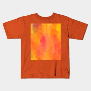 Blood Orange Abstract Kids T-Shirt